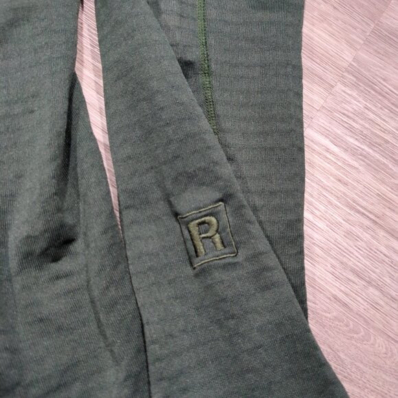 Patagonia R1 Regulator Men's Small Full Zip Jacket Green Waffle Knit Grid Fleece - Picture 7 of 11